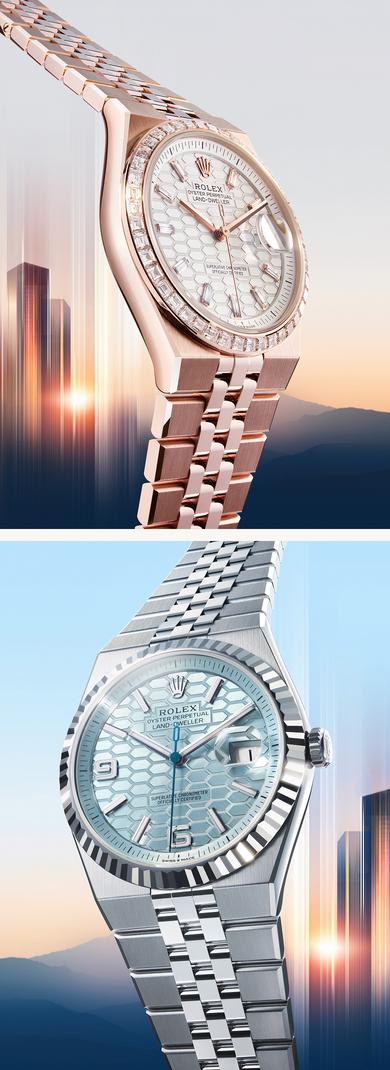 Rolex is unveiling the Oyster Perpetual Land-Dweller, a new watch characterized by bold aesthetics and cutting-edge technology.
